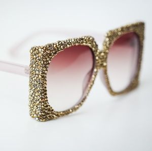 Gold Bling Sunglasses